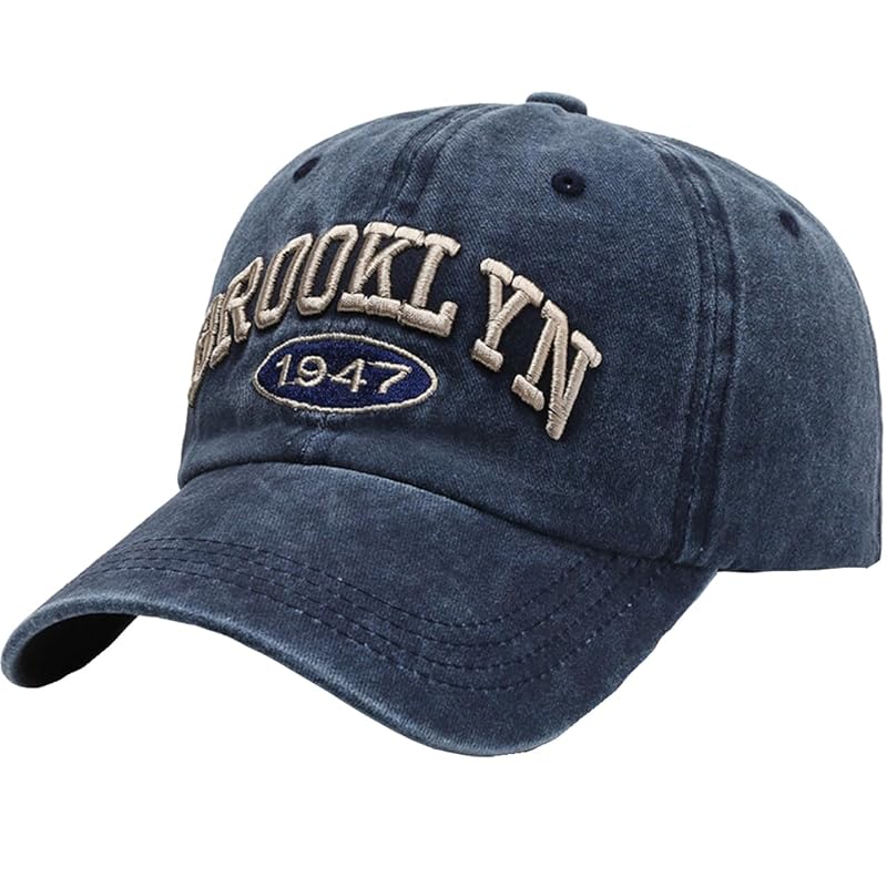 

[White Fang] hat baseball cap English letters embroidery saliva cap stylish Fashionable cool men s CA955 (Navy)