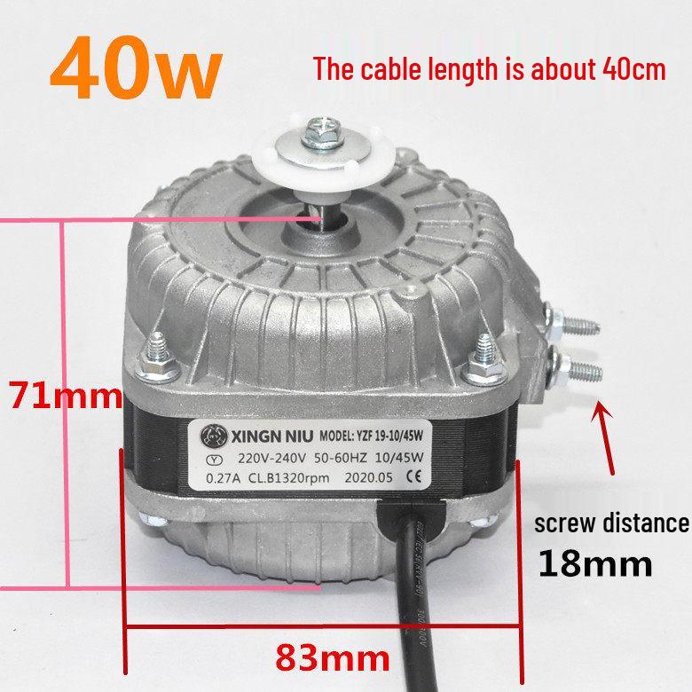 Refrigerator Heat Dissipation Fan Motor and Condenser Cover with Fan Blade Accessories