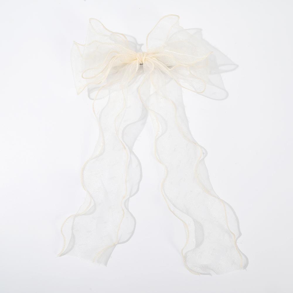 

Длинная лента Заколка для волос Большая заколка-автомат Бант Зажим для волос для женщин Девушек Зажим для волос Головной убор Аксессуары для волос