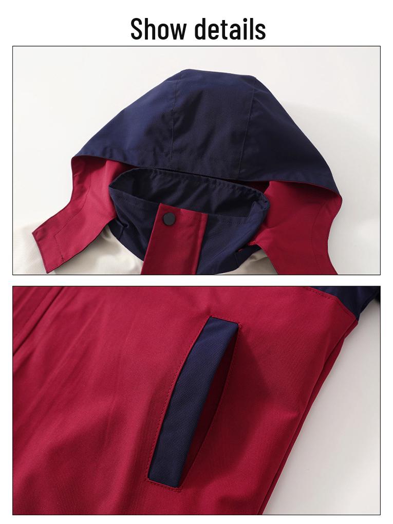 Children's Spring & Autumn Windbreaker 3-Piece School Uniform Set