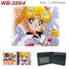 Sailor Moon Coin Purse Full Color Print Short Card Holder Anime Wallet for Men Women 1pcs