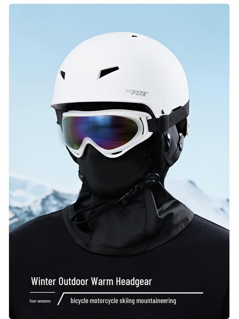 Cross-Border Winter Plus Velvet Warm Balaclava: Anti-Freeze Ski Mask, Cycling Windproof Hood, Neck Warmer.