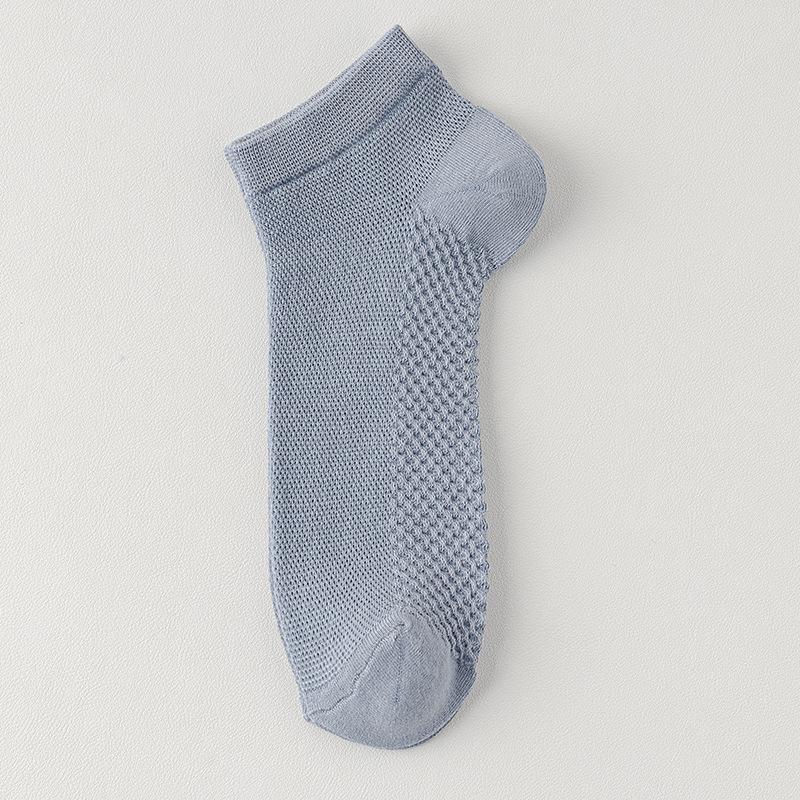 Men's Anti-odor and Sweat-absorbing Thin Cotton Socks, Boat Socks, Men's Shallow Mouth Invisible Solid Color Non-odor Foot Short Socks, Summer