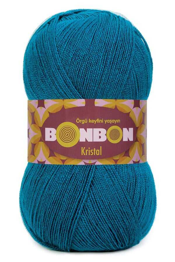 Bonbon Kristal Fiber Making Knitted Yarn, 4 Ball -39 Color Options 475 Meters 100gr-Hand Knitting Yarn-Life-Bath-Soft-Shower-Acrylic-Four Season-DIY