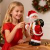 Statua di Babbo Natale Danzante Elettrica con Fianchi Oscillanti Musicali per Decorazione Casa di Natale Regali per Festa Festival Bambini Adulti