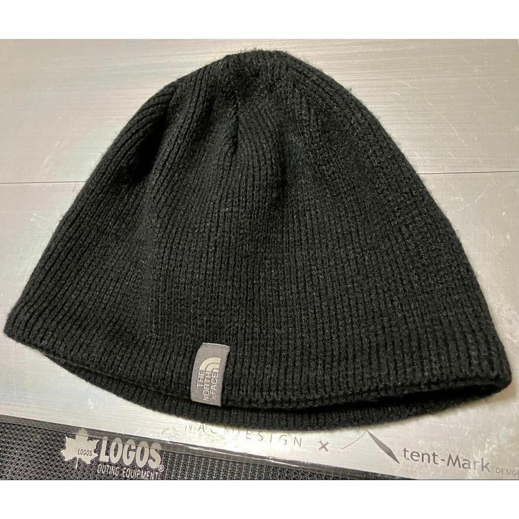 Used THE NORTH FACE North Face Scale Black Knit Beanie Knit Cap Knit Hat Skull Cap Black