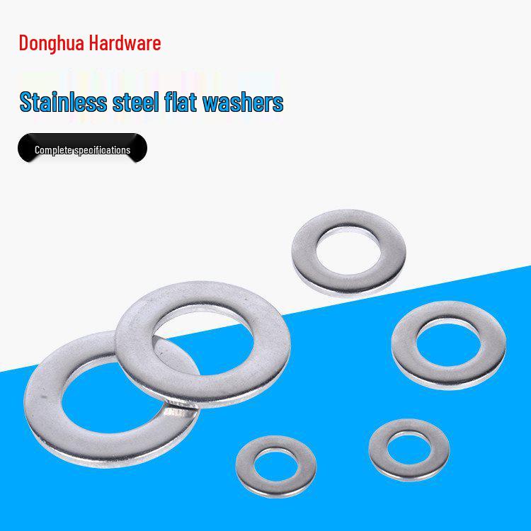 304 Stainless Steel Flat Washer Spacer, M1.6-M48