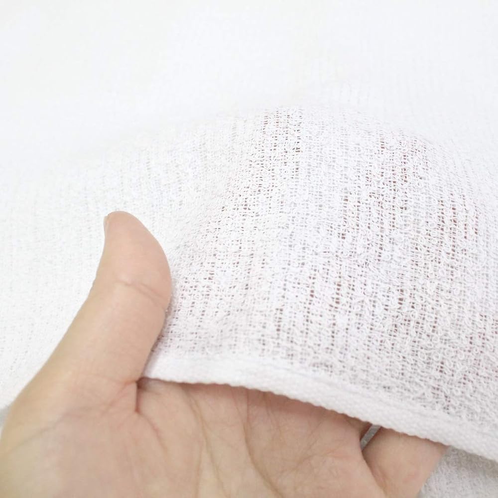 Little Budding Lightweight 100% Cotton White Face Towels 24 Sheets 160g (34×84cm)