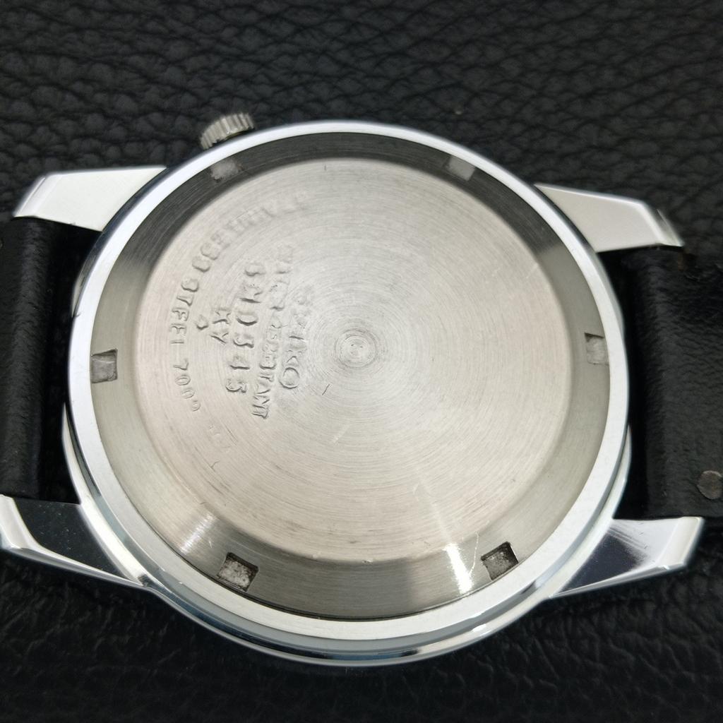 AUTOMATIC VINTAGE REFURBISHED SEIKO 5 JAPAN MENS PURPLE DIAL WATCH a445565-1
