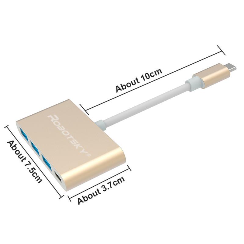 Robotsky Ubs 3 1 Usb C Type C Hub Converter Super Speed Otg Adapter Cable For Macbook Pc Laptop Buy At A Low Prices On Joom E Commerce Platform