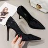 Shoes for Women Pumps Stilito on Heeled Pointed Toe High Heels Woman PumpsLoafers Comfortable and Elegant Chic Point Sale Slip