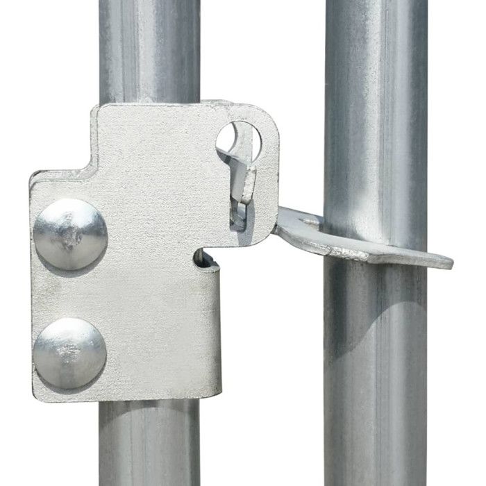 VidaXL Poulailler 4 x 2 x 2 m Acier galvanisé