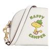 Coach X Peanuts Collaboration Serena 16 Husto Print Leather Mini Crossbody Bag Women Bags White C4600-IMCAH