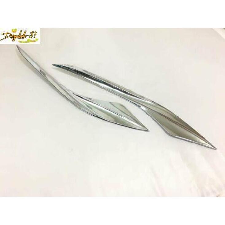 Fits For Chevrolet Cruze 2017- ABS Chrome Front Light Lamp Trim Cover New