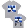 Aitana Quarto Azul World Tour 2026 Stampa Poster T-shirt Uomo Donna Streetwear Hip Hop Moda Y2K Cotone Estate Maglietta Top Oversize