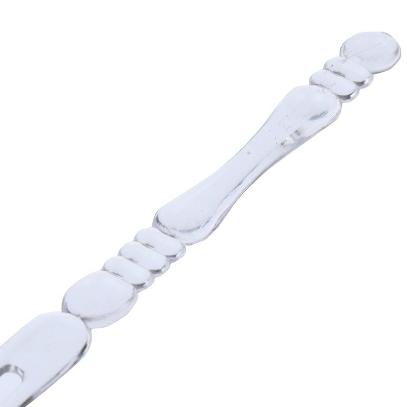 80Pcs Mini Transparent Disposable Forks For Party Plastic Food Cake Fruit Fork
