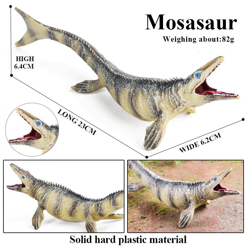 Oenux New Sealife Animals Model Prehistoric Mosasaurus Liopleurodon Kronosaurus Action Figures Solid PVC Collection Toy Kid Gift
