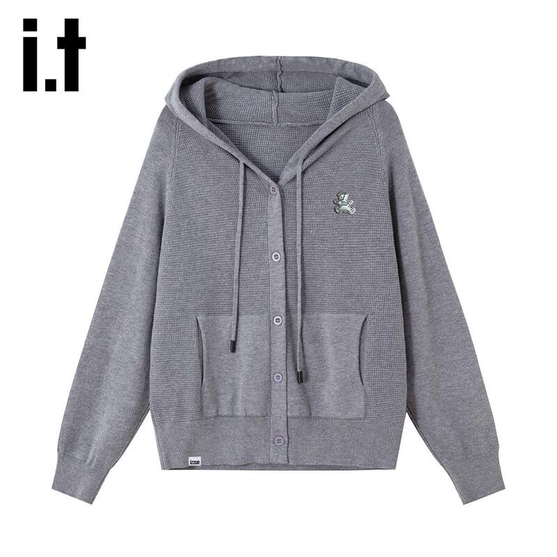 Izzue Women's Soft Hooded Knit Cardigan