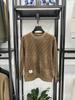 Men's Jacquard Design Round Neck Long Sleeve Warm Hooded Sweater