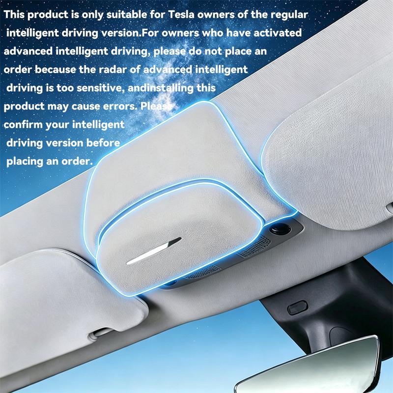 For Tesla Model Y Juniper Car Sunglasses Box Holder Panoramic Sunroof Glasses Storage For Tesla Model 3 Highland Accessories