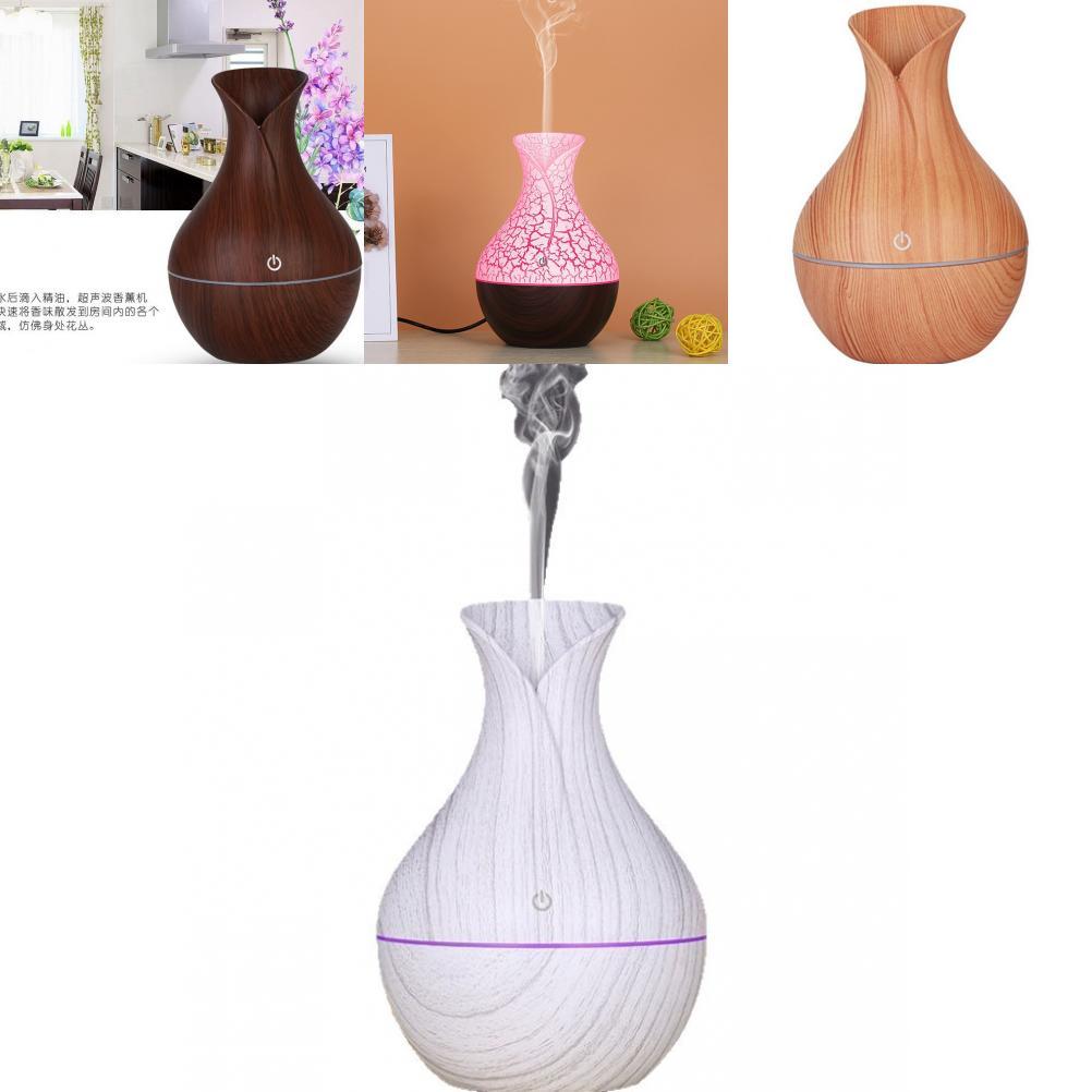 Colorful Lamp Imitate Graining Cracks Design Ultrasonic Humidifier With Aromatherapy For Home Use