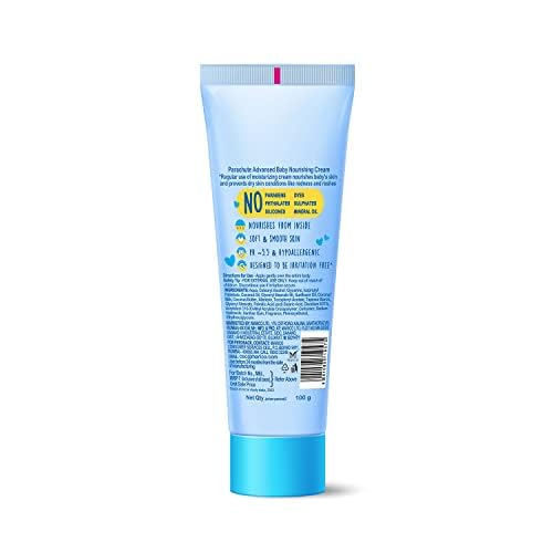 PARACHUTE Advansed Baby Cream 100g | Hypoallergenic Newborn Moisturizer | 24H Gentle Nourishment | Safe For Sensitive Baby Skin