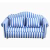 Fashion 1/12 Dollhouses Furniture Double Couch Armchair Figurine Set For Miniature Living Room and Bedroom Decoration