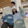 Japanese Cute Cloud Sweater - Unisex Retro Loose Winter Wear