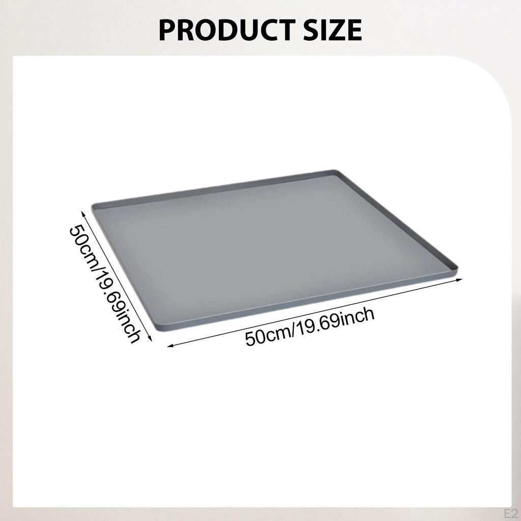 Mini Fridge Silicone Mat Air Conditioner Drip Pan Waterproof Under Refrigerator for Water