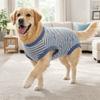 Striped Dog Sterilization Suit Warm Dog Four Legged Vest Fleece Anti-Licking Vest  Belly Protection