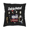 Soft Tokio Hotels Logo Music Rock Band Throw Pillow Case Decoration Custom Square Cushion Cover 40X40Cm Pillowcover Living Room