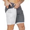 Sportshorts Mannen Sportkleding Dubbellaags Hardloopshorts Strandbroek Zomer Sportschool Fitness Training Jogging Korte Broeken
