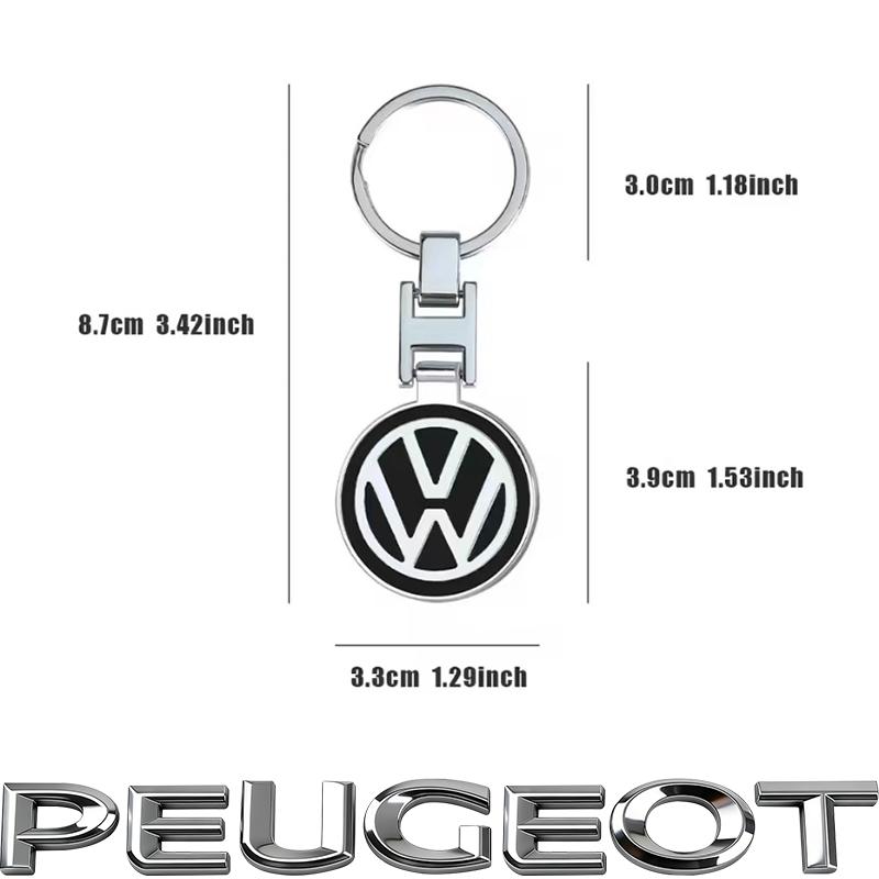 Suede Car Keyring Zinc Alloy Keychain Remote Key Auto Accessories For VW GTI Polo Golf Passat Tiguan Arteon Taigo Jetta Hub Cap vhcp29