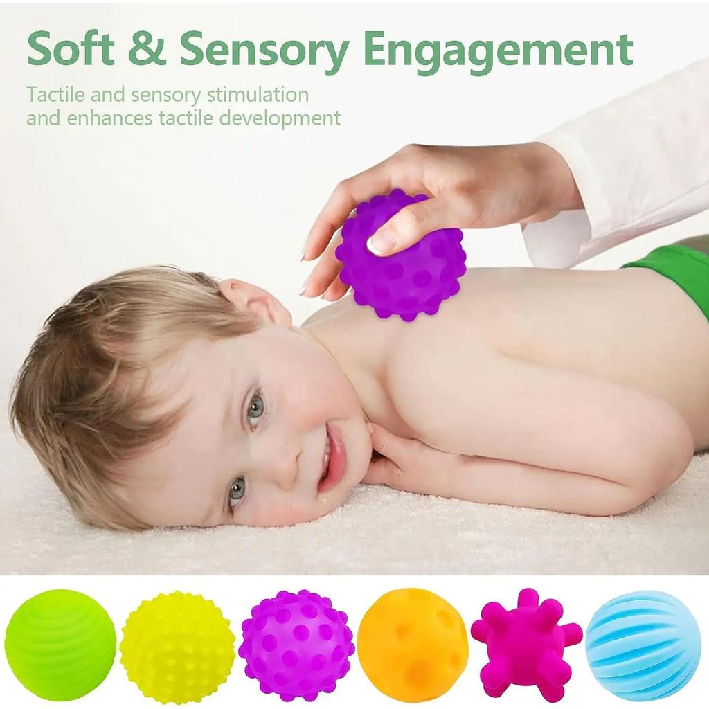 Sensory Balls for Baby Sensory Baby Toys 1 2 Years Old Activity Textured Multi Soft Ball Montessori Toys for Babies 6-12 Months