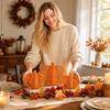Artificial Pumpkin Tabletop Decor for Halloween Thanksgiving Fall Party