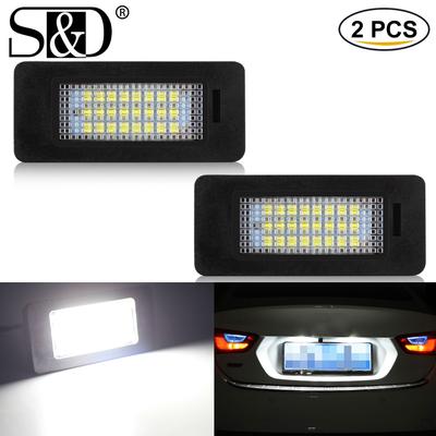 2 יחידות LED מספר לוחית רישוי אור אביזרי מנורה Canbus 12V עבור A1 A4 B8 4D 5D A5 S5 2D 5D A6 S6 A7 עבור פולקסווגן גולף פאסאט