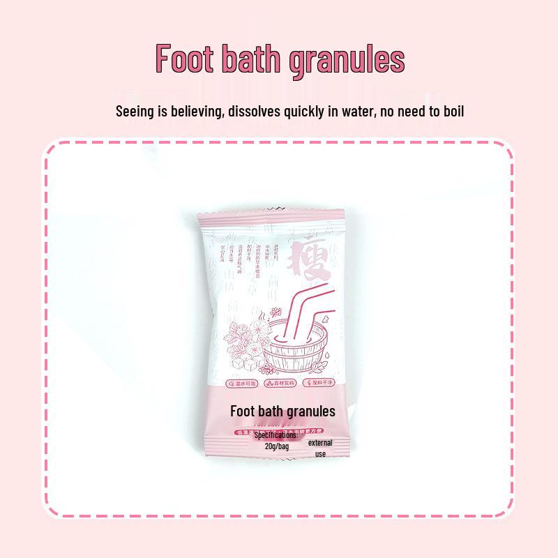 Dual-Color Herbal Foot Soak Beads - No-Boil Mugwort Concentrated Foot Bath Liquid for Home Use