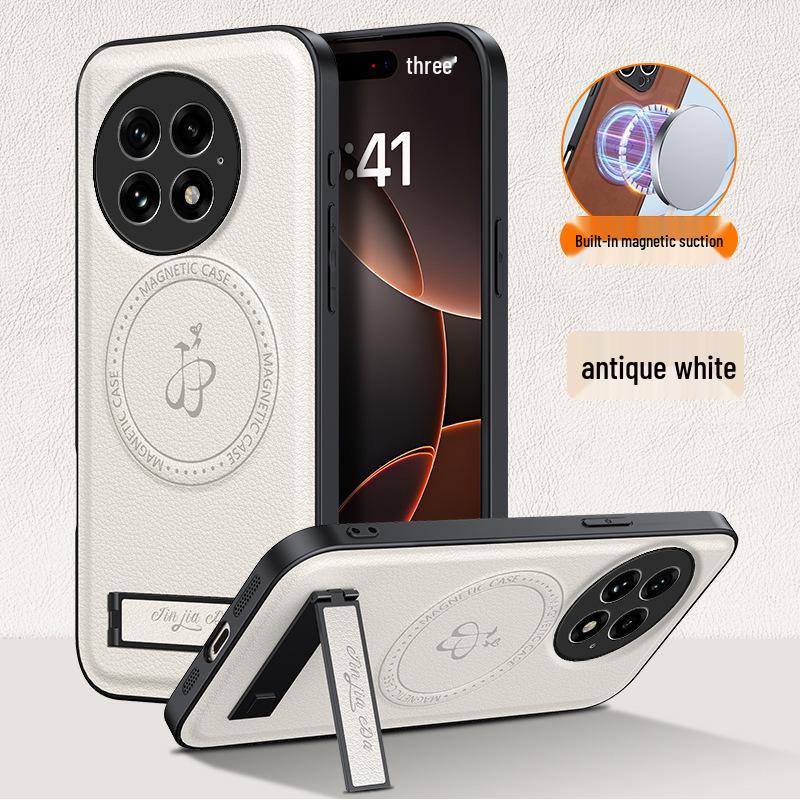 OnePlus 13 Leather Magnetic Case for Nord 5/4 with Stand, Drop-Proof Protection