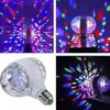 Doubleheaded E27 6w Led Ball Stage Rgb Light Bulb Rotating Lamp Ktv Party Disco