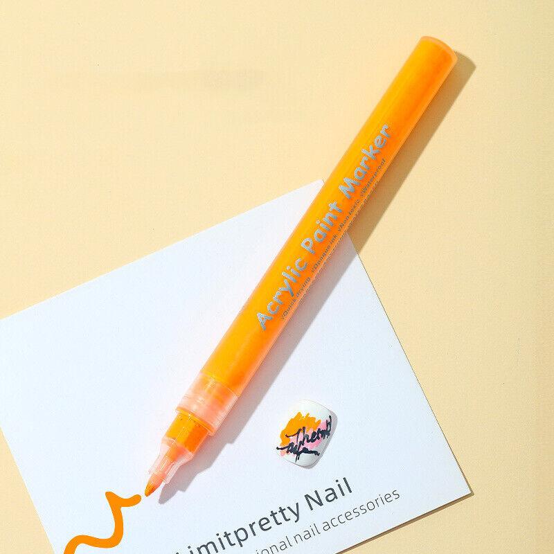 Nail Art Graffiti Pen UV Gel Polish Wodoodporny Rysunek Malowanie Liner Bru ~ *