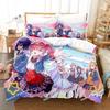 3D Print Anime Kawaii Girl World Dai Star Bedding Set Printed Duvet Cover Sheet Pillowcase Soft Quilt Cover Full Queen King Size