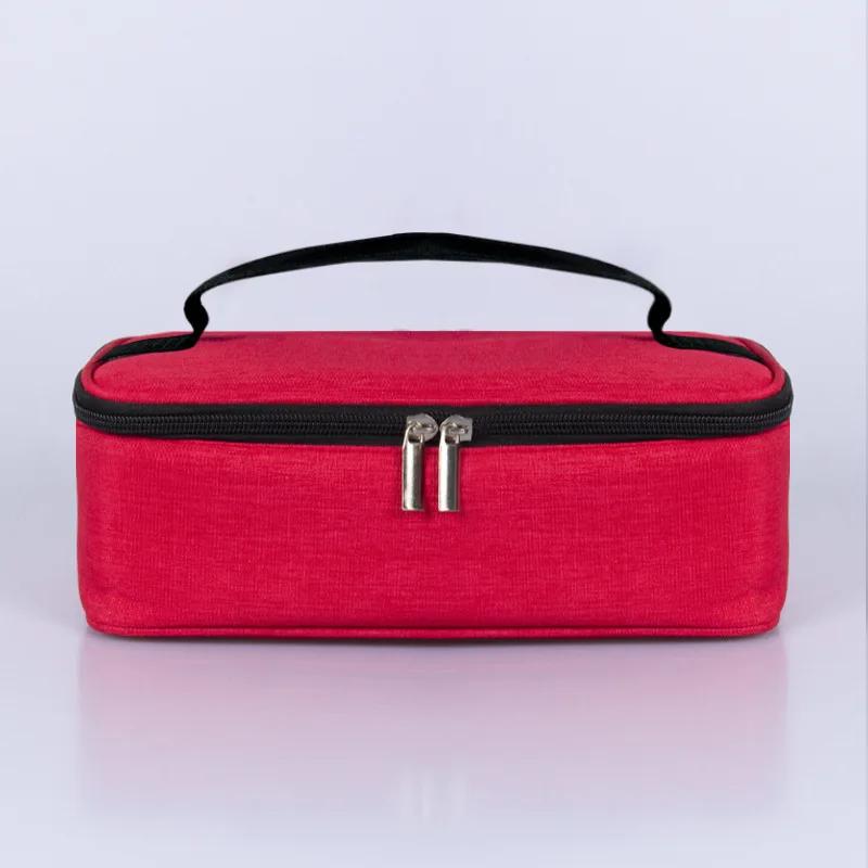 

Insulated Lunch Bag Men Women Travel Portable Camping Picnic Box Bag Cold Food Cooler Thermal Bag Kids Insulated Case червоний