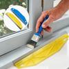 1Pcs Plastic/Metal Wall Painting Tool 12-Inch Heavy-Duty Yellow Paint Shield Edger With Ergonomic Handle & Edge For Precision