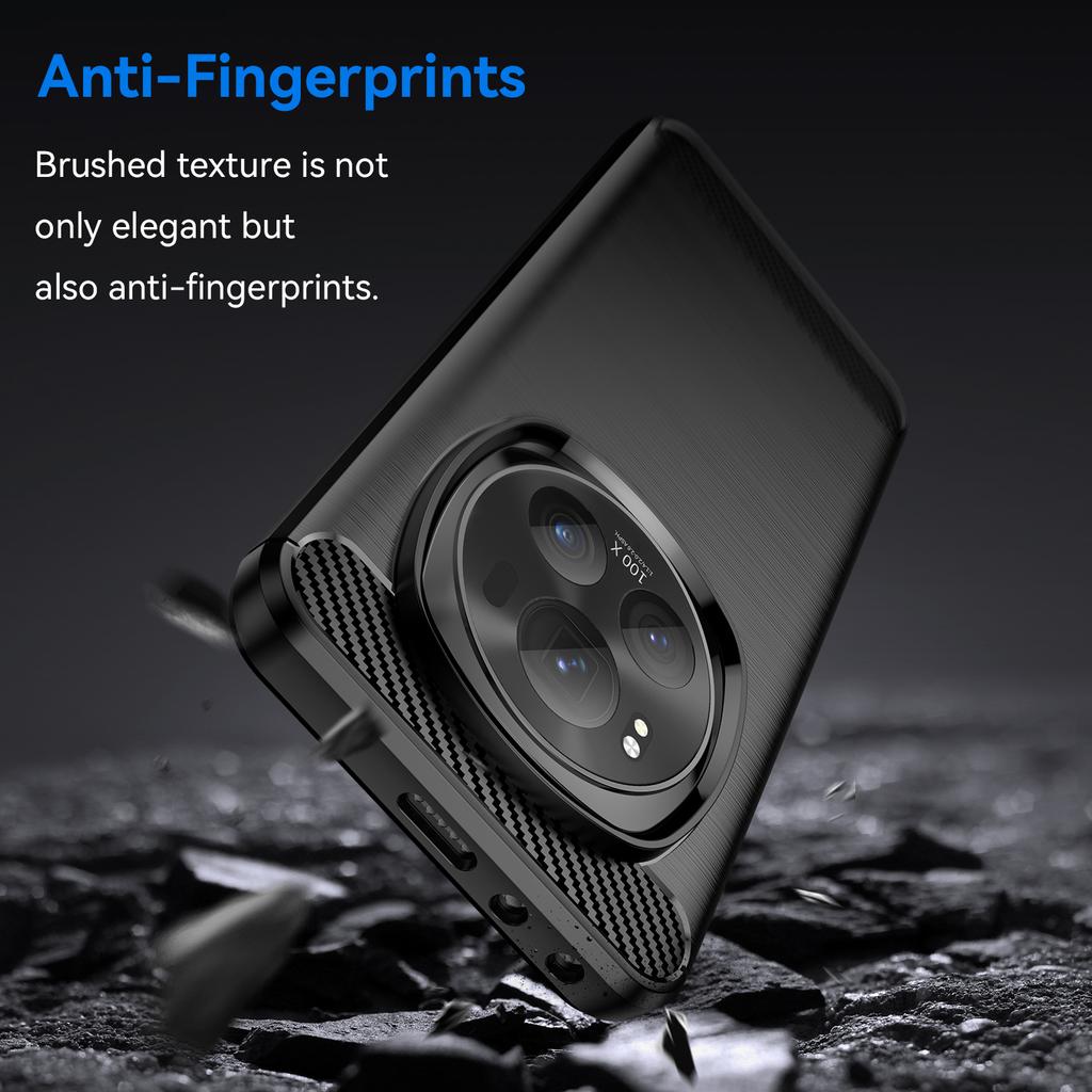 Priekš Honor Magic6 Pro 5G vāciņš Matēta oglekļa šķiedras tekstūra TPU telefona vāciņš