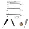 Tripod Foot 3/8 1/4 Inch Screw M8 Stainless Steel Replacement Part Monopod Spikes Mount Nail 80/120mm Long With Wrench Gasket