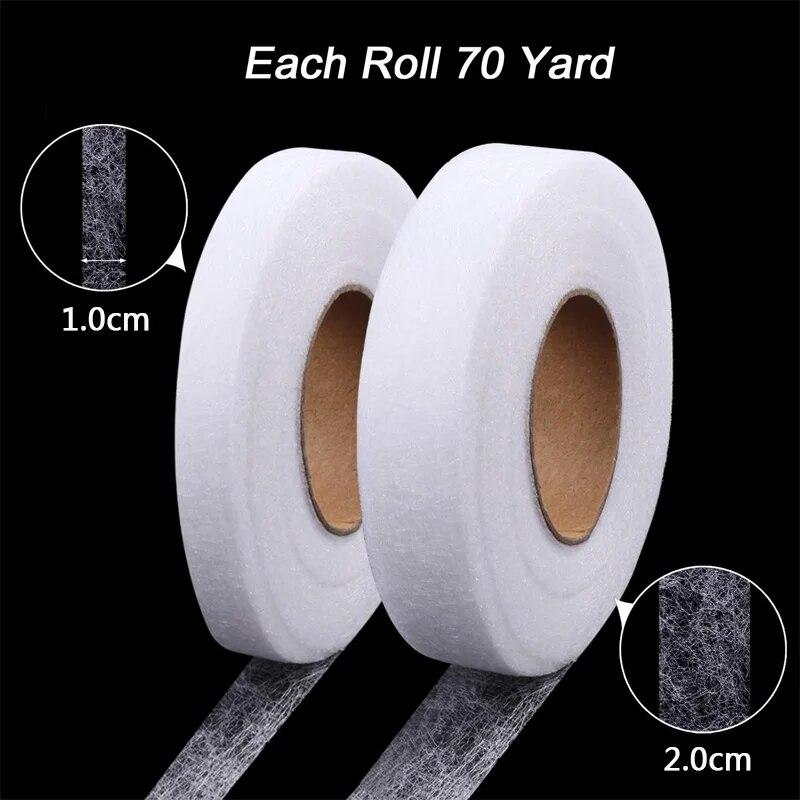 65 Yards Stoff-Fixierband Klebe-Saumband Aufbügelbares Saumband Für Hosen Kleider Kleidung Vorhänge Klebeband Saumband
