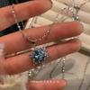 Christmas Snowflake Necklace New Accessory for Women, Light Luxury, Niche, Fall-winter Collar Chain for Women