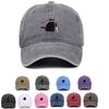 Unisex Black Cat Embroidered Washed Baseball Cap - Outdoor Summer Sun Hat, Hip Hop Style