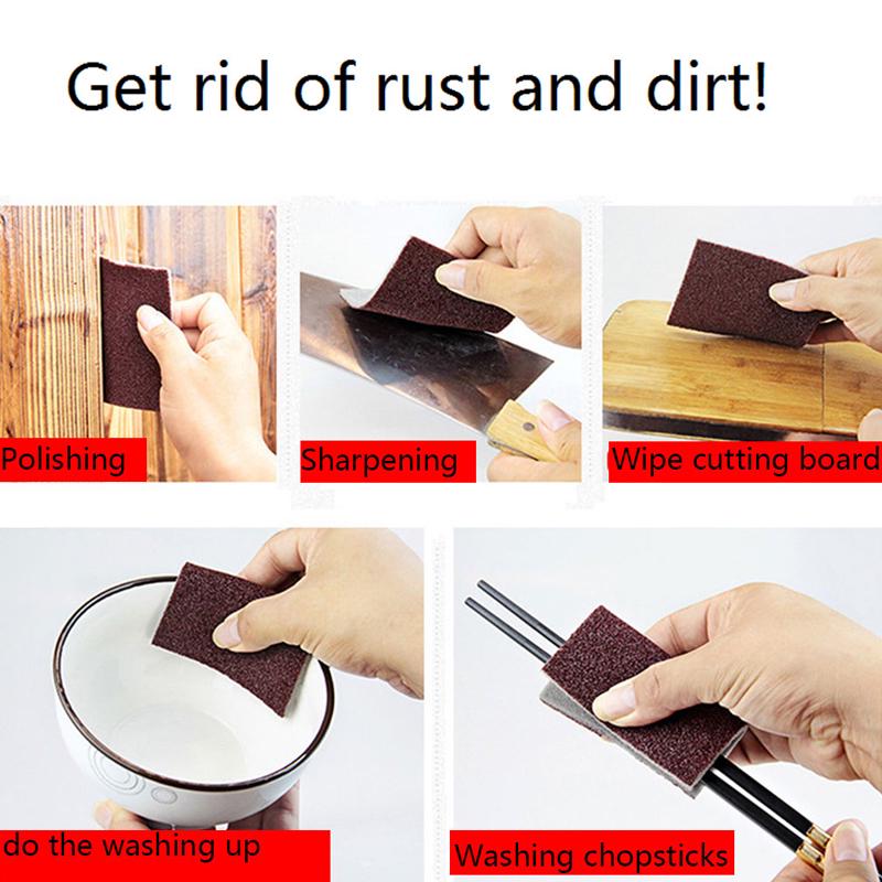 1 Roll Nano Clean Sponge Scrub Pot Brush Super Strong Rust Decontamination Dish Cloth Brush Pot