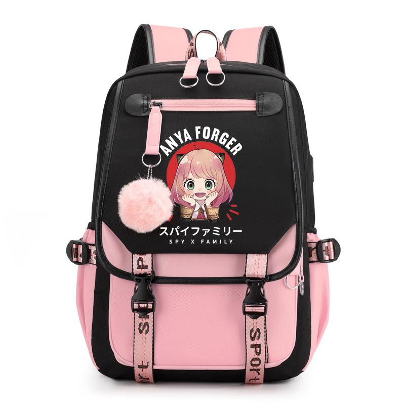 Spy Play House Backpack Casual Versatile Large Capacity Junior High School Student School Bag